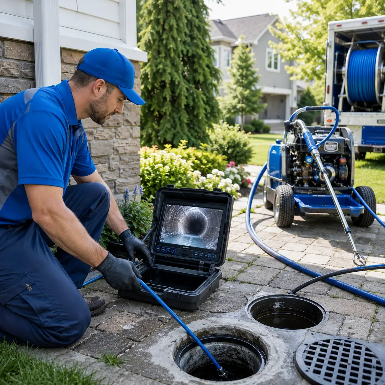 Outdoor drain cleaning professionals serving Camden, MS