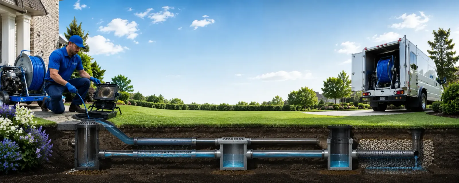 Outdoor drain cleaning information for Camden, MS